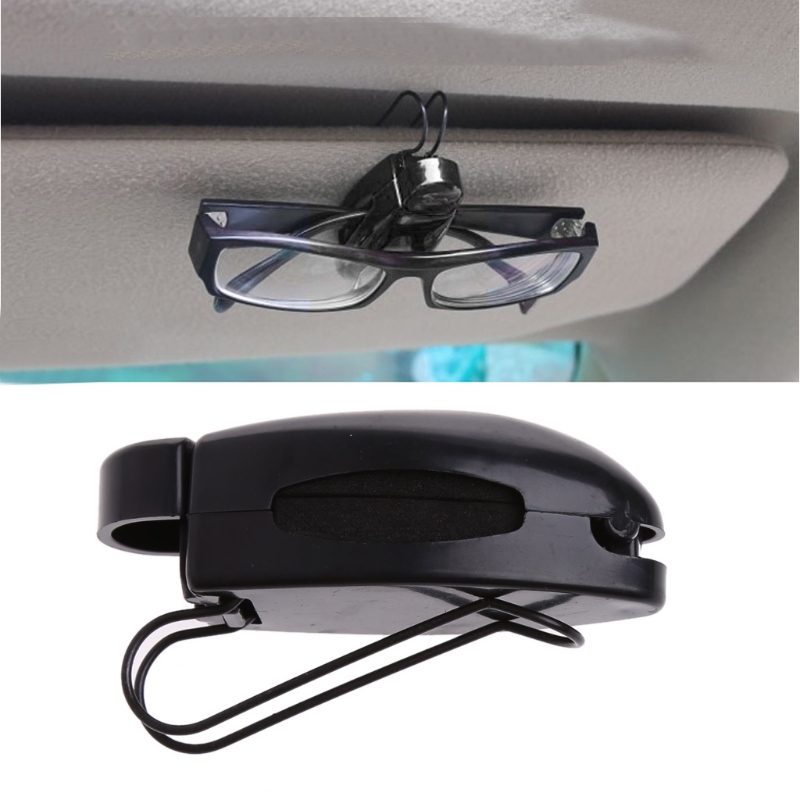 Auto Auto Zonneklep Clip Houder Voor Leesbril Zonnebril Lenzenvloeistof Card