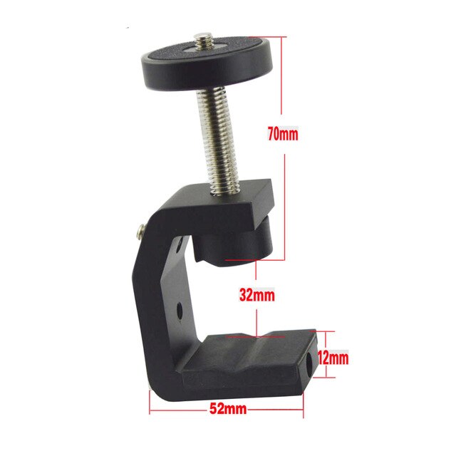 Outdoor Multifunction C Clip Tripod Ball Head Base Fixture Clamp For Cellphone Digital Camera Sports Camera