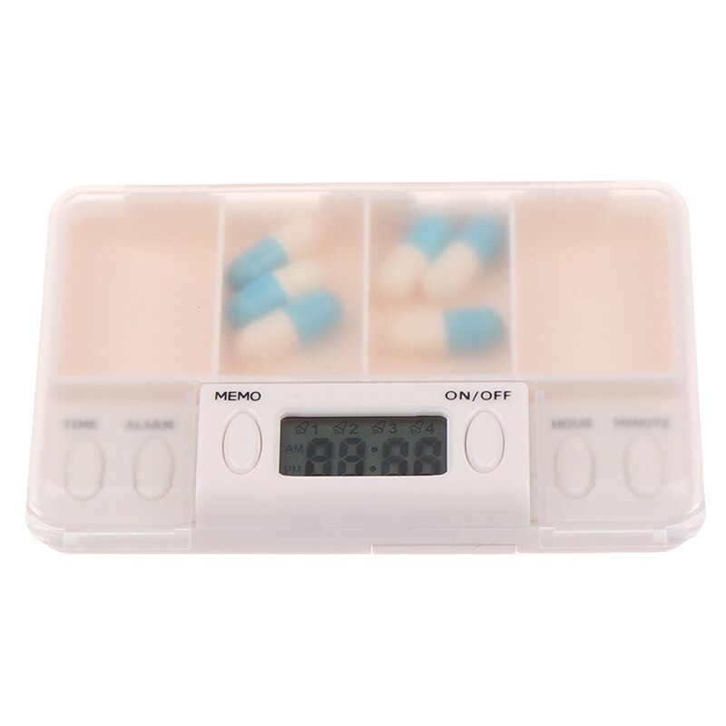 6 Grid Pill Box Medicine Storage Box Smart Electronic Timing Reminder Medicine Boxes Alarm Timer Pills Organizer Pill Container