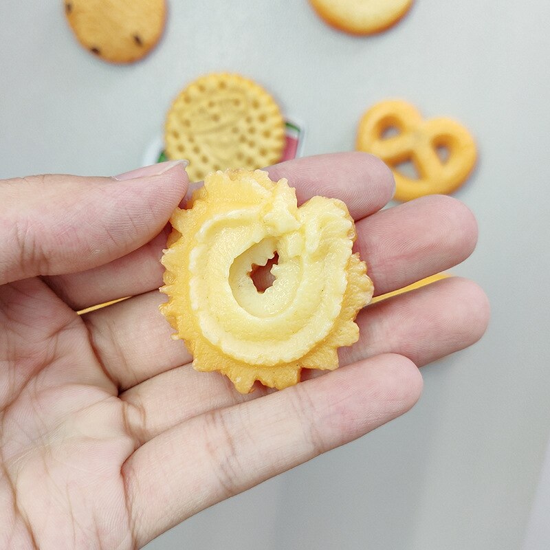 bionisch Lebensmittel Cookie Kühlschrank Magnet 3D Keks Kühlschrank magnetisch Aufkleber Foto Mauer niedlich Heimat Dekoration