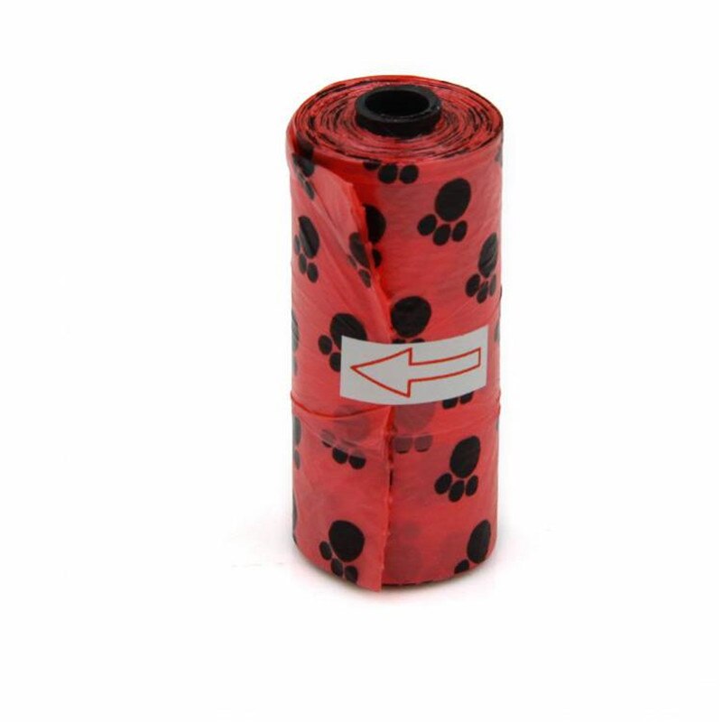 10Roll/150Pcs Afbreekbaar Hond Afval Kak Tas Met Printing Doggy Bag Huisdier Afval Schoon Kak Tassen multi Kleur