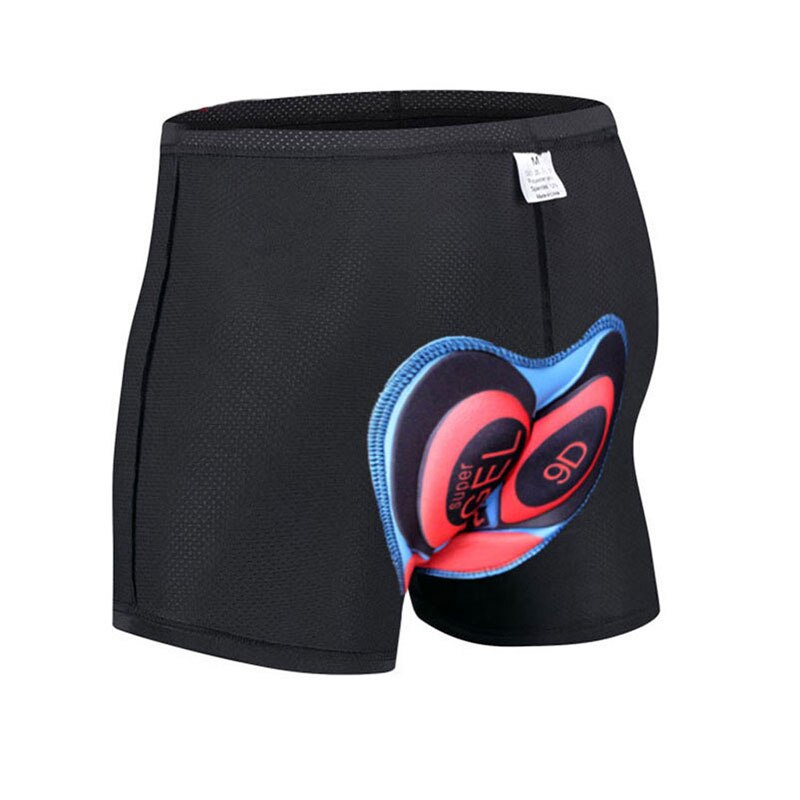 Pantalones cortos de ciclismo de montaña para hombre 9d ropa interior deportiva para ciclismo de montaña, mallas de compresión 19d 3d hombre.: 9d / Xxxl
