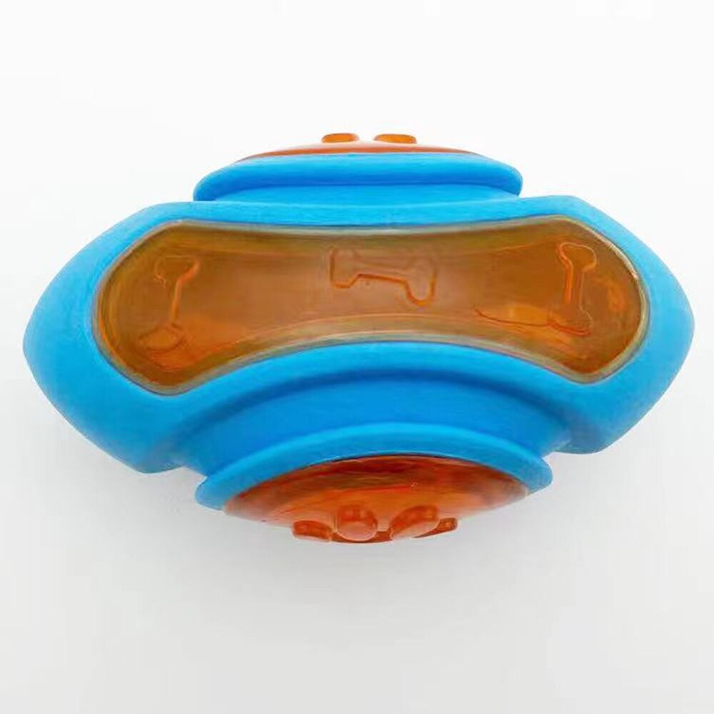 Chewing Big Dog Toys Rubber Bite Resistant Squeaky Training Playing Toy Interactive Dog Toys for Large Medium Dogs Teeth Clea: Football Toys