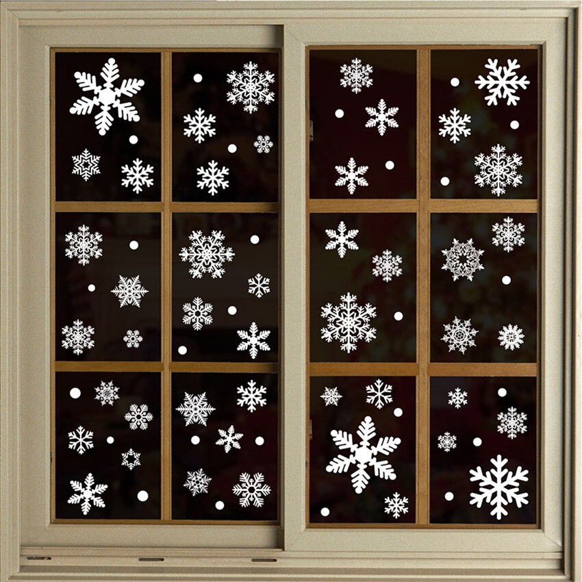 27 Stuks Sneeuwvlok Raamsticker Witte Sneeuwvlok Muurstickers Glas Decor Decals Kerst Decoratie Voor Thuis Nieuwjaar