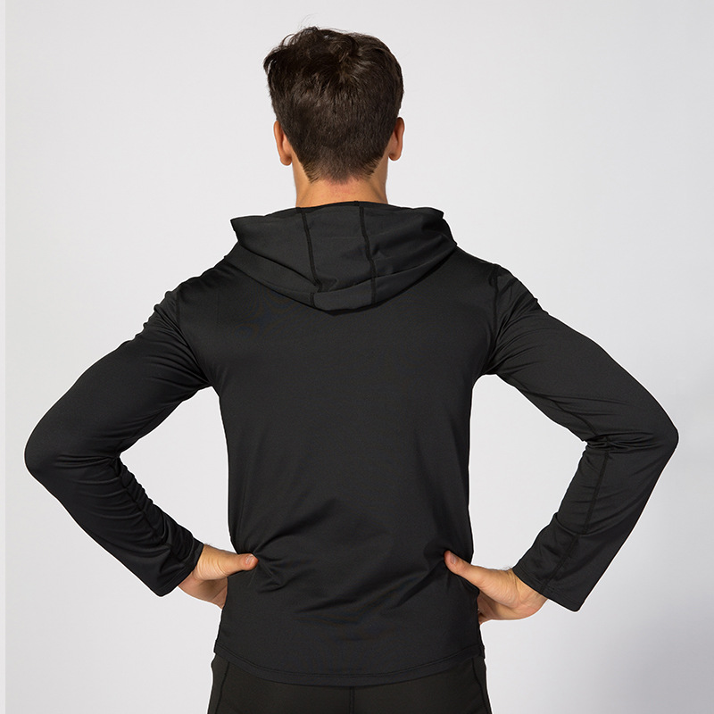 Felpe Sport degli uomini di Corsa e Jogging Formazione Felpa Con Cappuccio Usura di Forma Fisica di Sport Casual A Maniche Lunghe Fitness Giacca Ciclismo camicia di calcio