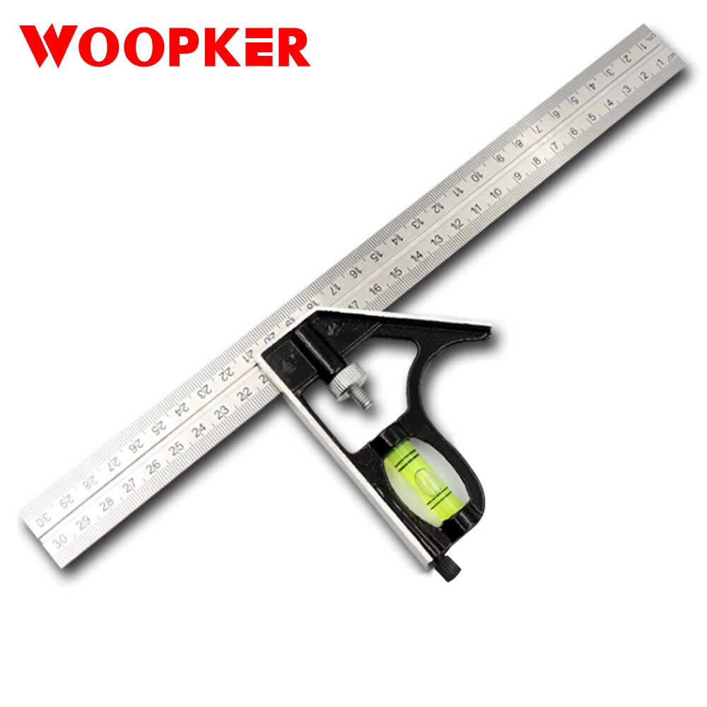 30cm combination square ruler 45 90 Degree angle rulers stainless steel engineering surveying drawing tools