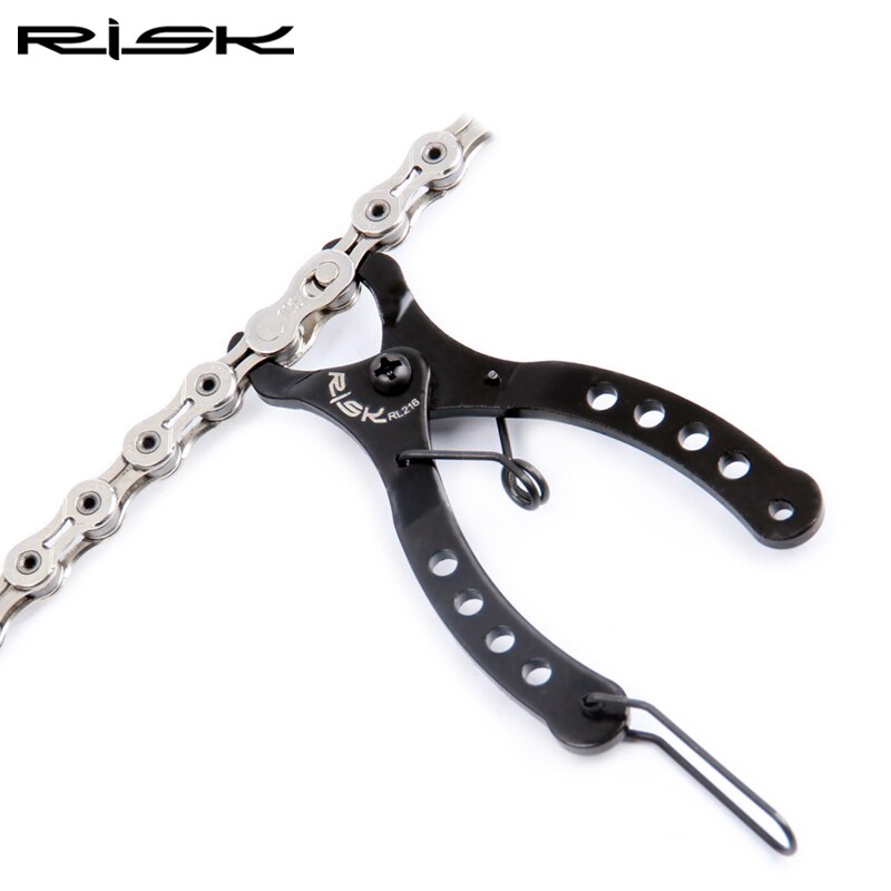 Risk Mini Bike Chain Link Tool Plier With Hook,Portable Quick Release MTB Road Bicycle Chain Clamp Powerlink Tool Kit