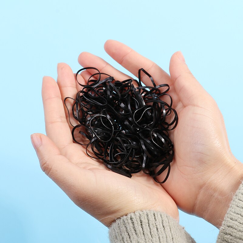 1000PCS/Lot Disposable Gum For Hair Children TPU Rubber Bands Ponytail Holder Elastic Hair Band Girls Scrunchie Hair Accessories