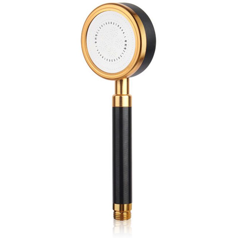 Supercharged Shower Head, Single Head Rain Shower, Insulated Hand-held Household Bath Space Aluminum Flower Wine, Can Enjoy Spa