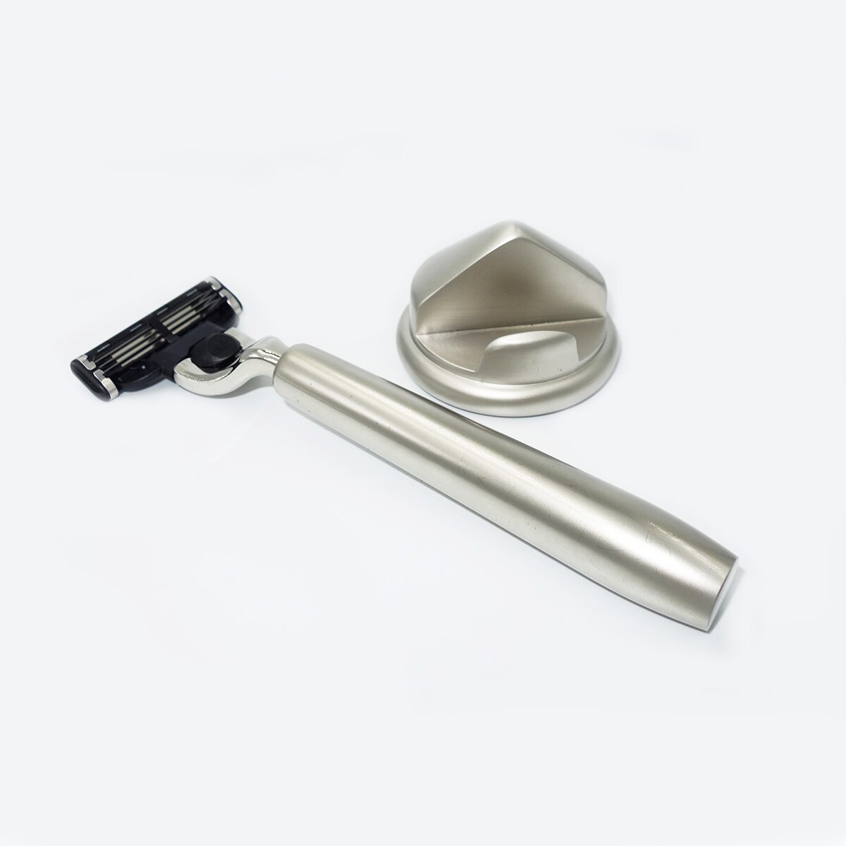Wlong Mannen Scheren Kapper Gereedschap Veiligheid Scheermes Kit Met Mach 3 Blade En Leuke Klassieke Zinklegering Standhouder