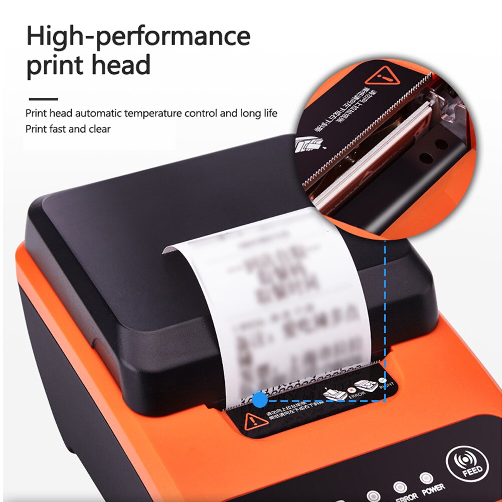 58mm USB Thermal Label Printer Portable Fine BT Printer Qr Code Sticker Barcode Thermal Clothing Label Printers