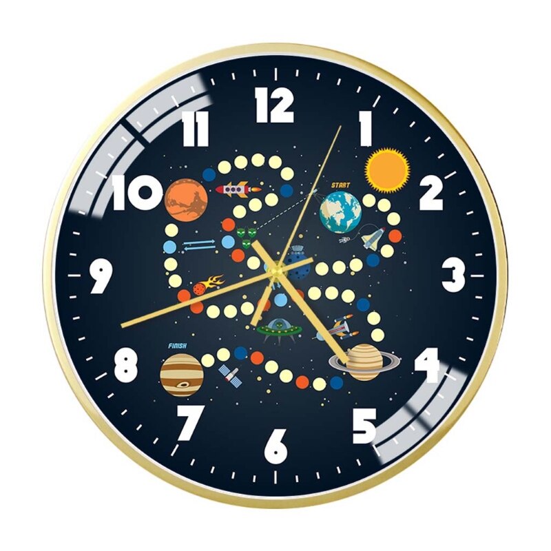 stumm Wanduhr Moderne Stil Kreative Raum/Astronaut aufbringen Uhr Zimmer Dekor 63er: 11
