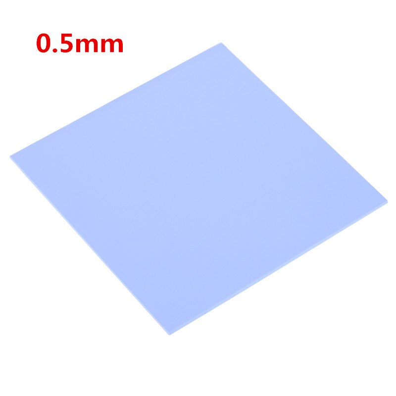 100x100mm 0.5mm 1mm 2mm Silicone Thermal Pad Sheet Computer PC CPU Graphics Chip Heat Sink Heatsink: 0.5mm