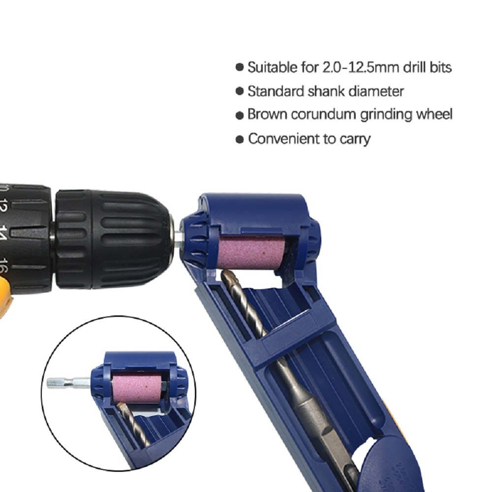 Draagbare Korund Slijpschijf Boor Slijper Titanium Boor Draagbare Boor Aangedreven Tool Onderdelen Bit Slijpen Machine