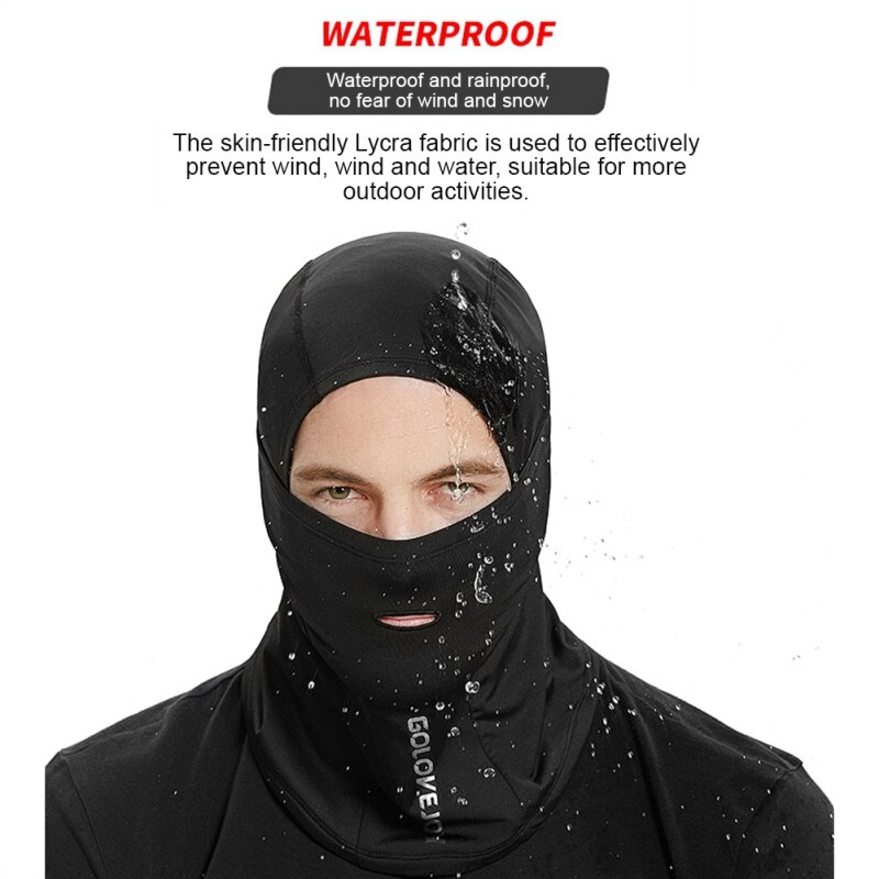 Winter Balaclava Motorcycle Ski Mask Fleece Hat Windproof For Men Warm Neck Full Face Shield Snowboard Motorbike Cycling Protect
