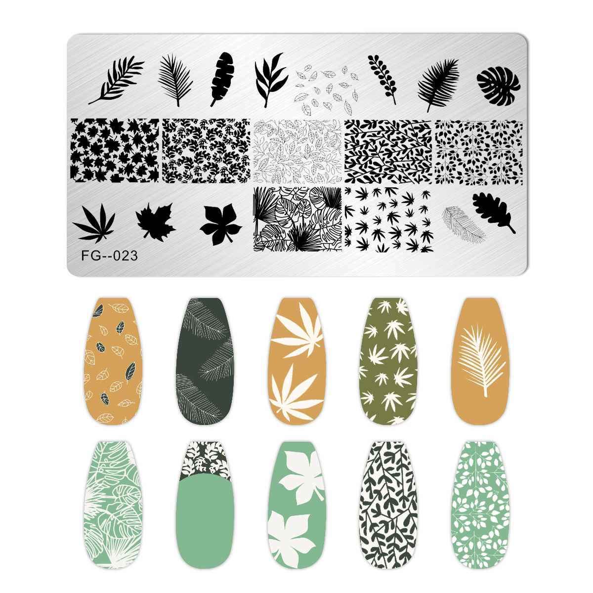 Blätter Blume Streifen Gänseblümchen Stempelplatten Lotus Rose Nagelstempel Vorlagen Aprikosen Blumendruck Schablonen Vorlagen: Black