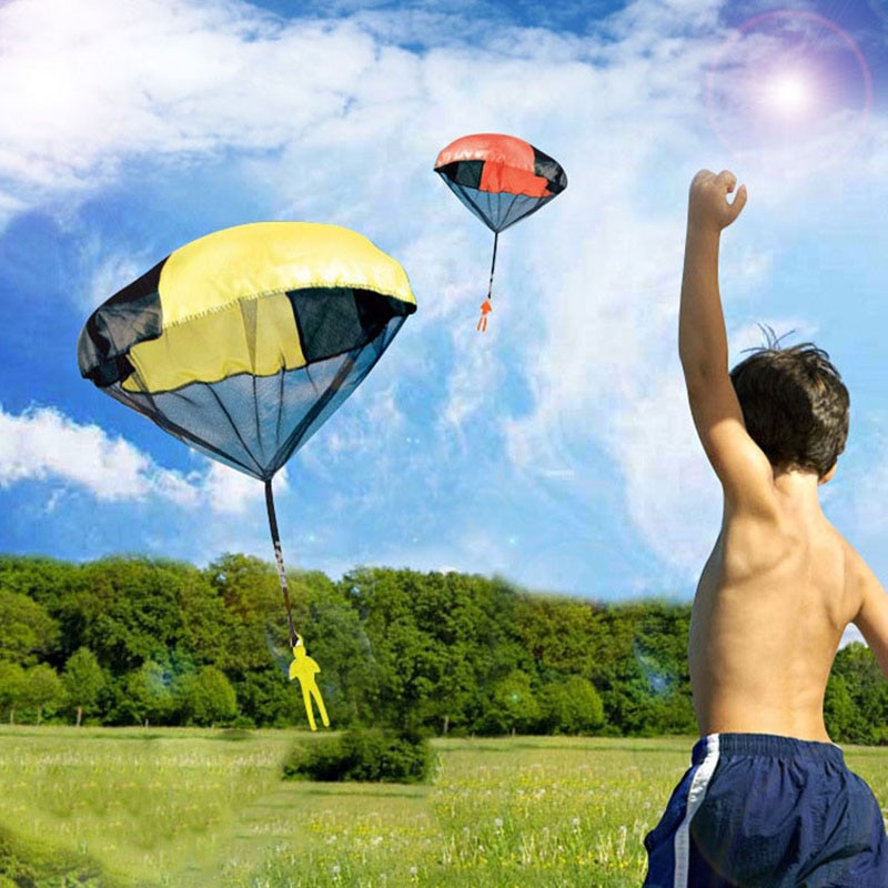 Kids Kinderen Paragliding Parachute Gooien En Speelgoed Voor Jongens Voor Kids Kinderen Outdoor Fun Hand Gooien Kite