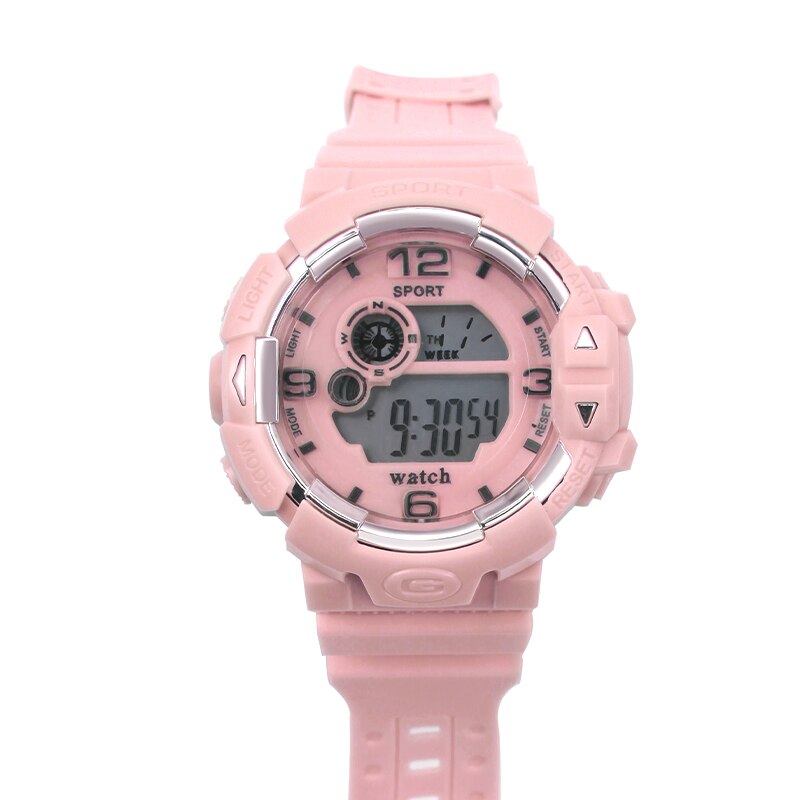 Vrouwen Eenvoudige Sport Horloge Waterdicht Elektronische Digitale Horloges Vrouwen Horloge Dames Horloge Student Wrsit Klok: orange