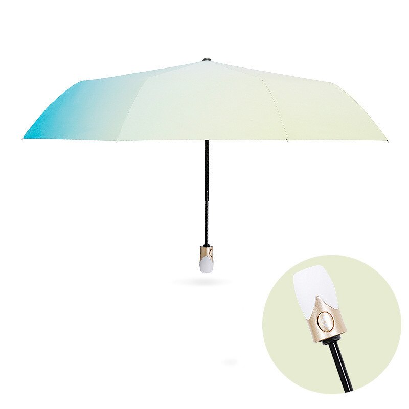 Creativo Cambia colore Ombrello gradiente Arcobaleno Della Novità Della tasca ombrello donne pioggia parasole signore capsula ombrelli: Blu