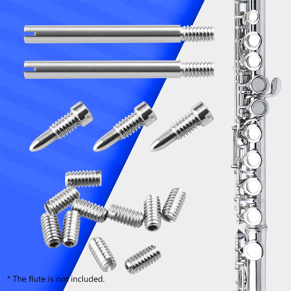 Flute Repair Maintenance Tool Kit Shafts+Screws+Gaskets+Pads+Dowels+Reed Musical Instrument Accessories
