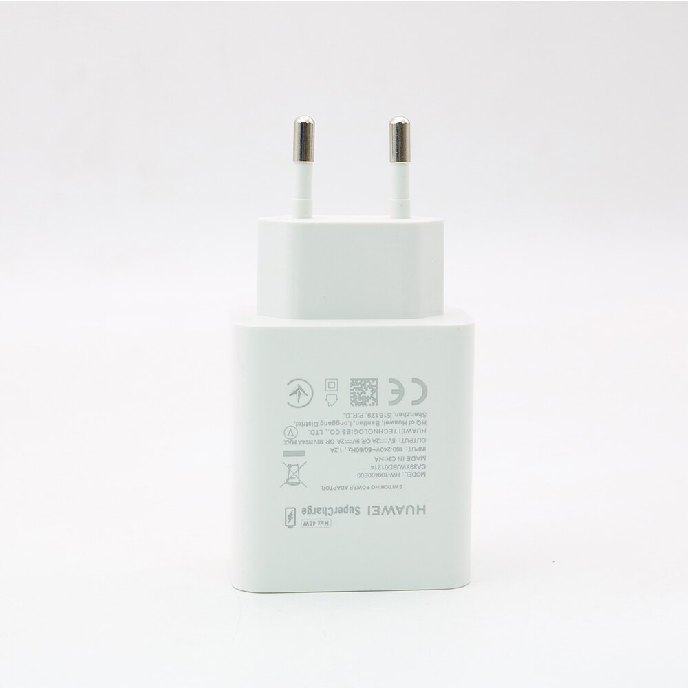 Original Huawei Mate 20 pro RS suralimentation USB chargeur rapide 10V 4A 40W adaptateur 5A Type C câble pour Nova 5 Honor Magic 2/P30 pro