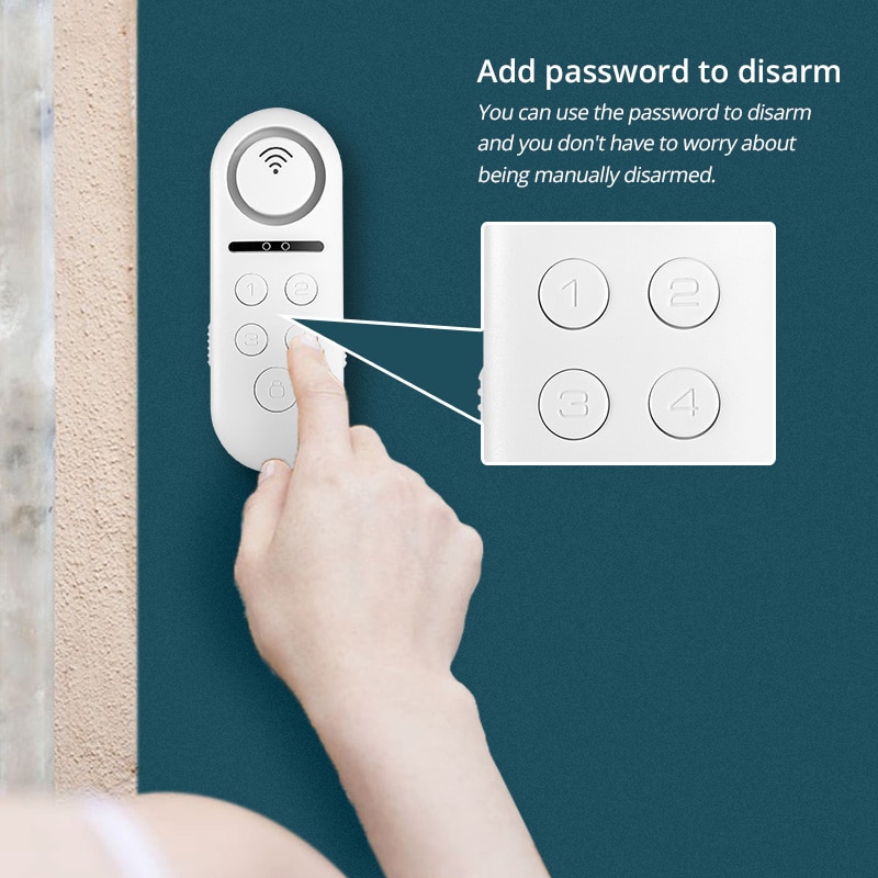 3 stk kerui wifi døralarm app kontrol hjemmesikkerhedsalarm 120db vinduessensor adgangskode påkrævet indbrudsalarm sikkerhedssystem
