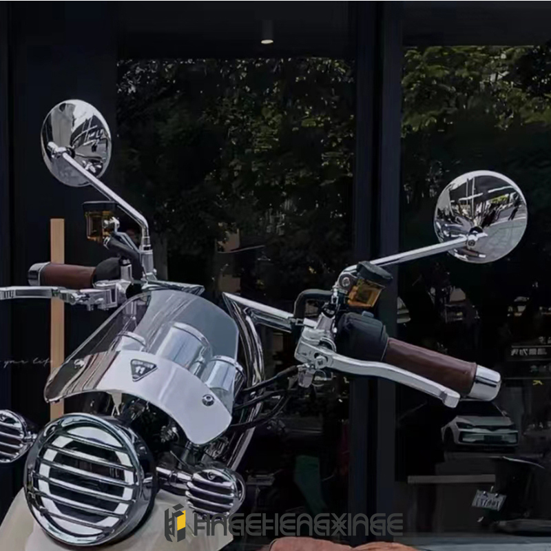 8 mm roestvrijstalen achteruitkijkspiegel motorfiets bromfietsen scooter e-bike racemotor zijspiegel achteruitrijcamera accesso universeel