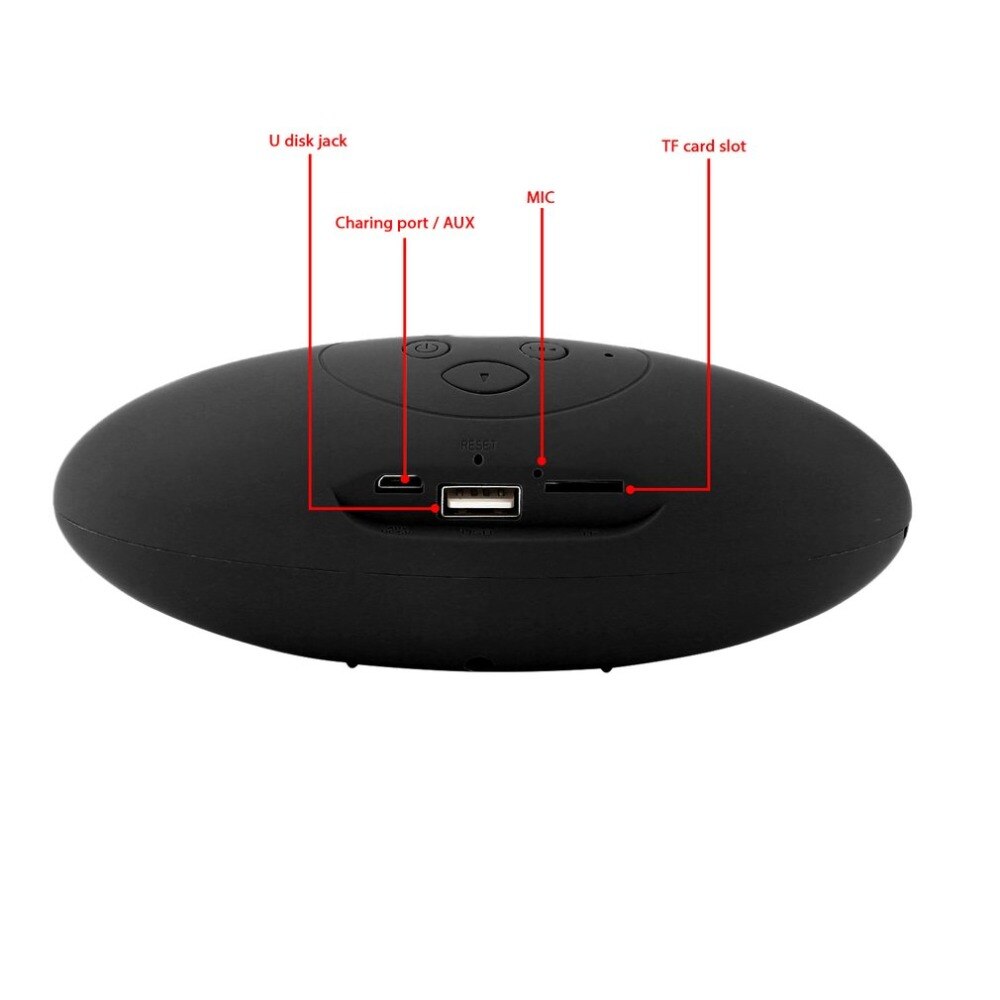 Bärbar trådlös bluetooth-högtalare 3d ljudsystem stereomusikhögtalare mini tf superbaspelare akustisk