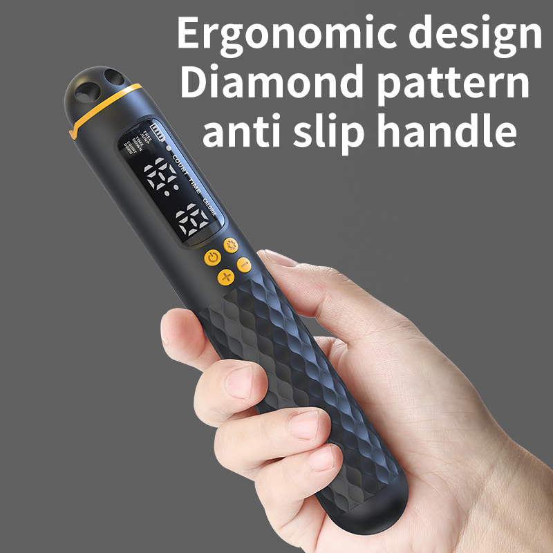 Neue wiederaufladbare USB-Springseil mit elektronischer Technologie, Drahtseil, verstellbarer Springseil-Trainer, digitaler drahtloser Kalorienzähler