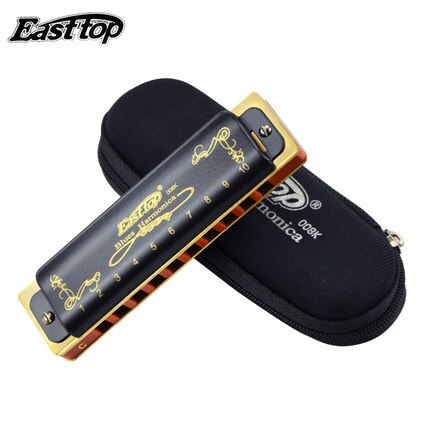 Easttop T008K 10 Hole Diatonic Harmonica - Key of C - Resin Body