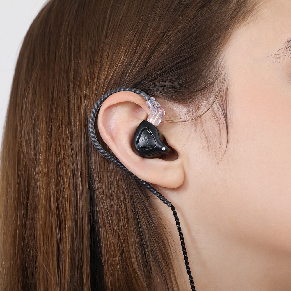 Qkz  zx2 zsn pro in-ear-kopfhörer mit hybrid-technologie, 1dd -bass, metall-ohrhörern, sport-headset mit geräuschunterdrückung und monitorfunktion