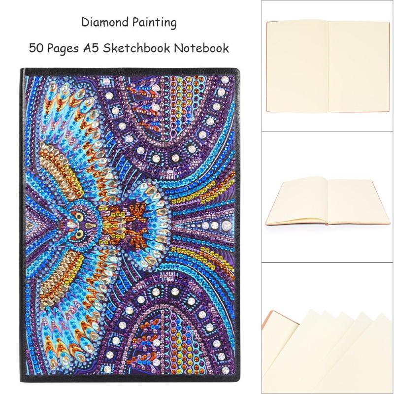 Carnet de peinture au diamant 50 Pages | Bricolage, broderie diamant, Mandala, forme spéciale, point de croix, agenda: T