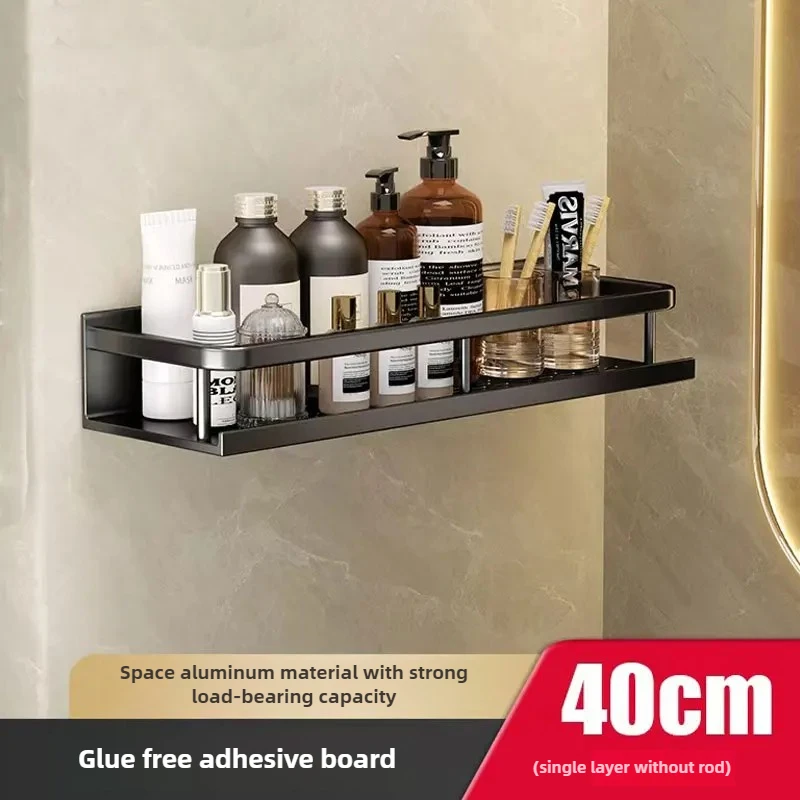 Black Bathroom Shower Room Storage Rack Toiletries Shelf Storage Is Perfect For Bathroom Item Storage: Red