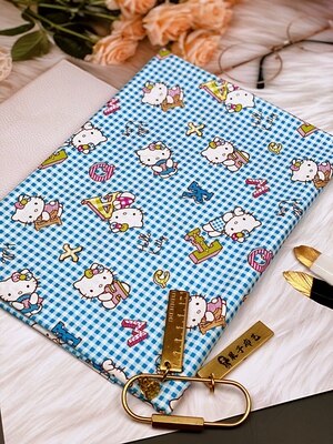 110cm brede regnbue frugter dyrefjer trykt stof 100%  bomuldsstoffer til syning af tøj patchwork diy håndlavet materiale: Nr. .8