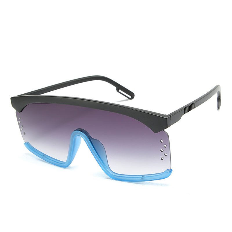 Trendy Zonnebril Cat Eye Gouden Frame Blauwe Glazen - Jewels