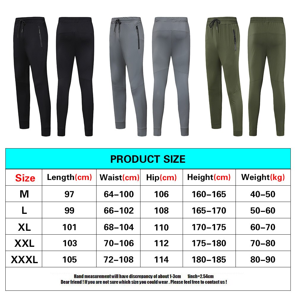 Autumn and Winter Running Compression Pants Men's Loose Fitness Gym Breathable Movement Quick Dry Nylon Sports Trousers