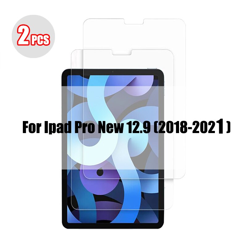 2 sztuk szkło hartowane dla Ipad Pro 11 12.9 9 10.2 10.5 Air 4 3 2 ochraniacz ekranu tabletu dla Ipad Mini 6 5 4 3 1 2020 2021 szklany: For  pro 12.9 new