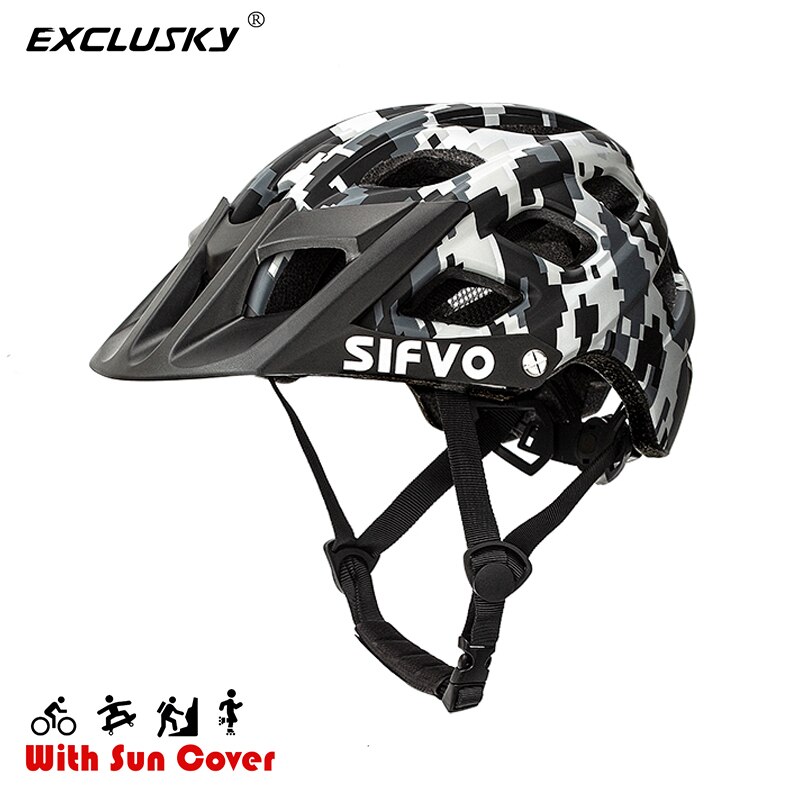 Exclusky-cascos de bicicleta de montaña para niños y jóvenes, para patinaje, Scooter, tamaño 54-57CM, 5-14 años