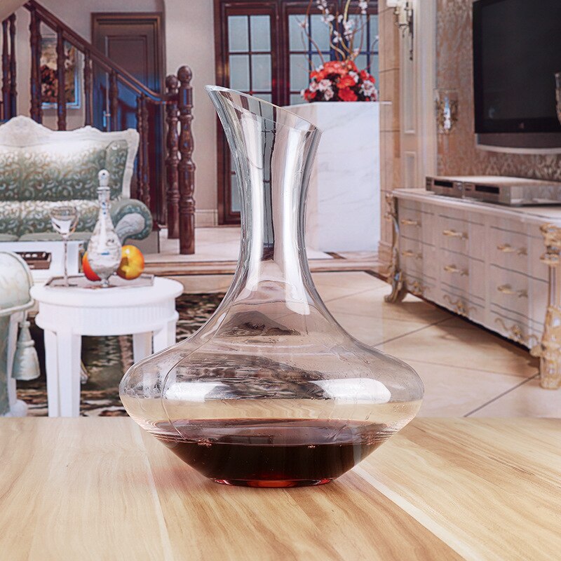 Lead-free Crystal Glass Inclined Decanter Wine Decanter Wine Bottle Dispenser Set Single Packaging