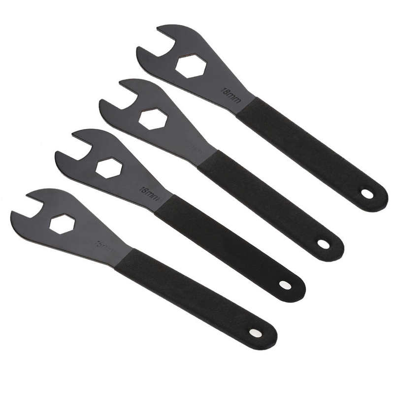 Clé à cône de moyeu de vélo 15/16/17/18mm, tête de bicyclette à extrémité ouverte, clé à cône de moyeu d&#39;axe, vtt, vélo de route de montagne, outils de réparation