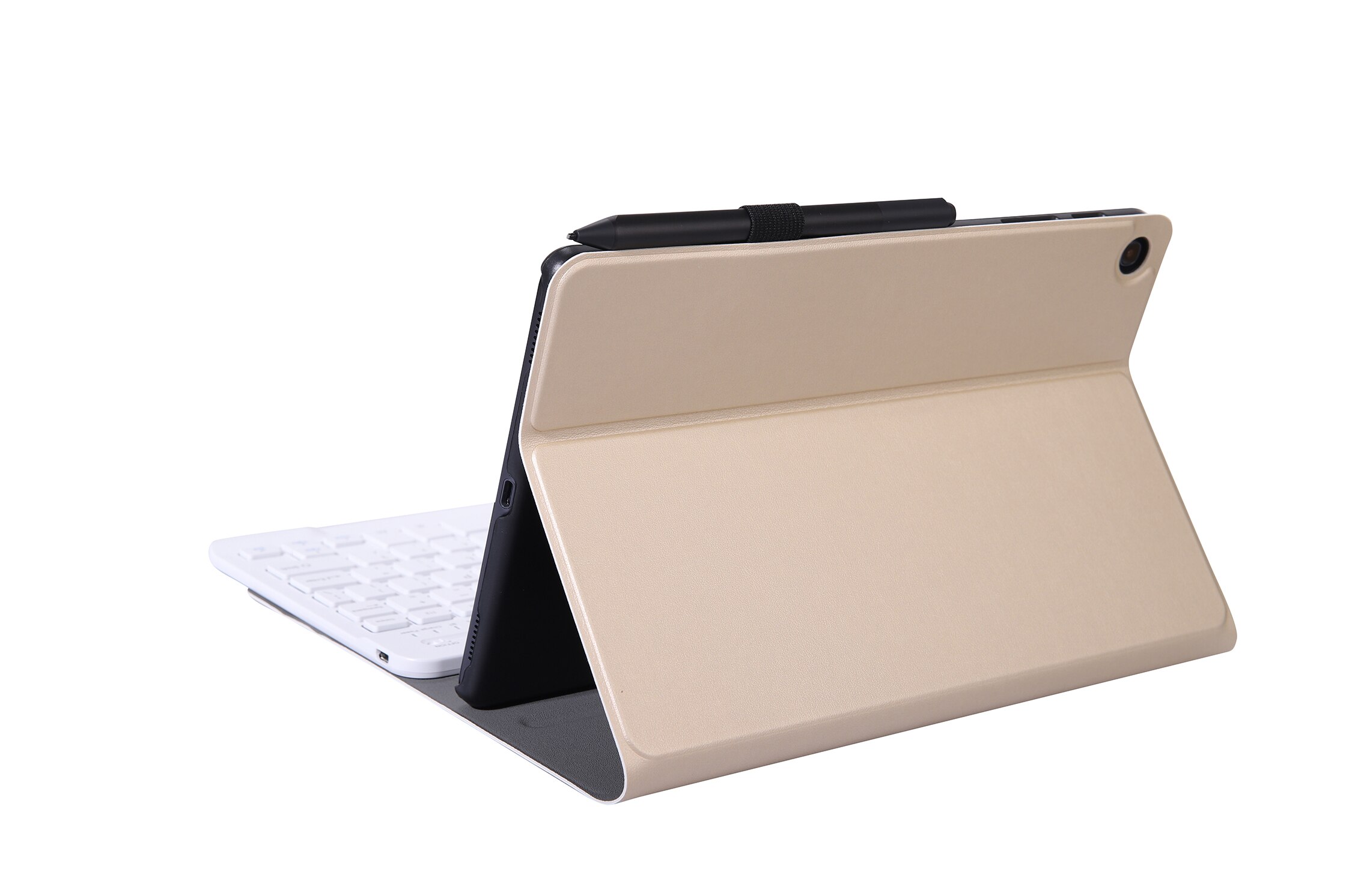 Voor Samsung Galaxy Tab Een 10.1 T510 Ultra-Dunne Split Bluetooth Toetsenbord Leather Case