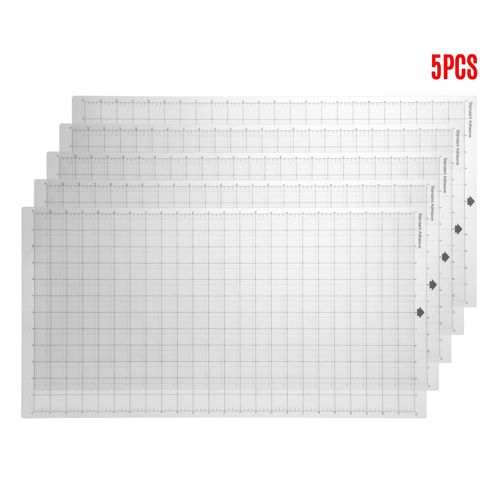 Vervanging Snijmat 12x24 Inch Transparante Lijm Cricut Mat Mat voor Silhouette Cameo Cricut Explore Plotter Machine: Rood