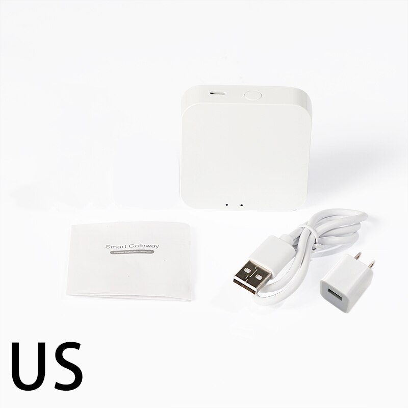 Tuya Wireless Smart Home Gateway 3.0 Wireless Bridge Hub Support Smart life Tuya Work with Alexa Google Home ZigBee Hub: plus US plug