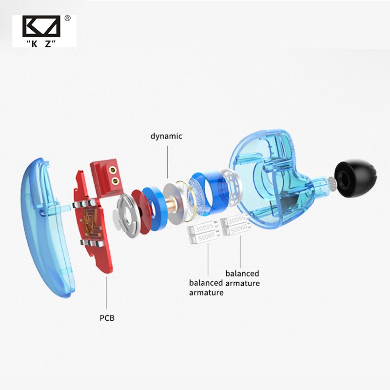 KZ ZS10 Earphones Headphones 4BA +1DD Hybrid technology In Ear Monitor Sport Earbuds Noise Cancelling HIFI Bass Gaming Headset