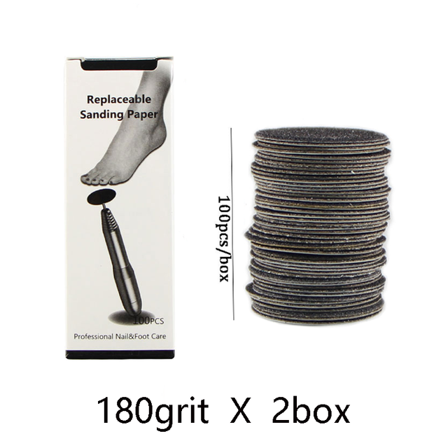 Pedicure Tool for Electric File Machine Feet Dead Skin Callus Peel Remove Sandpaper Disks Replacement Sandpaper: D