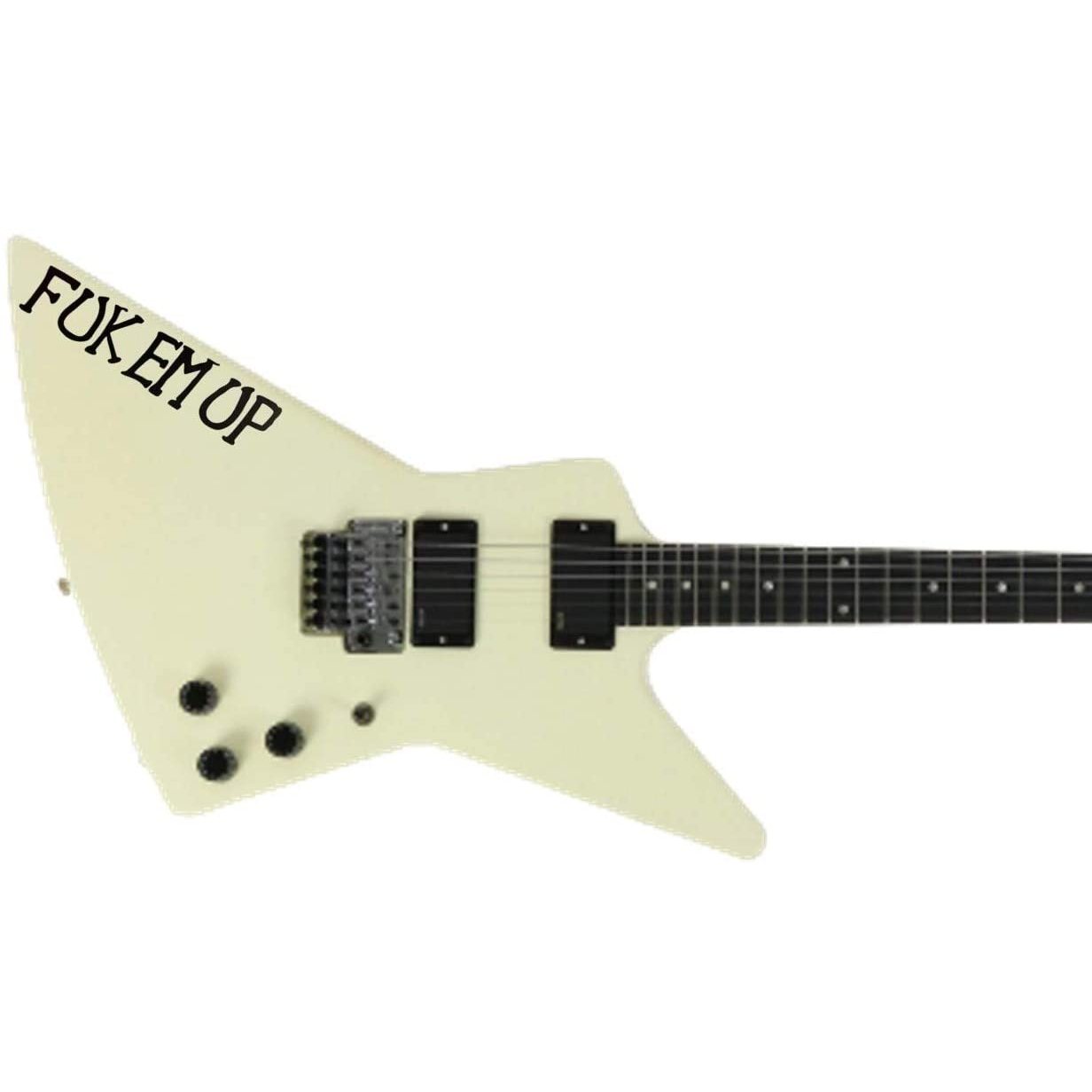 Fuk Em Up Sticker Vinyl Guitarra Guitar