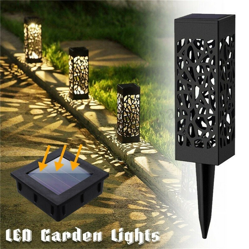 Solar lys sti utendørs hage drevet sti belysning sol glød led sti lys front gate lyse solar landskap lys