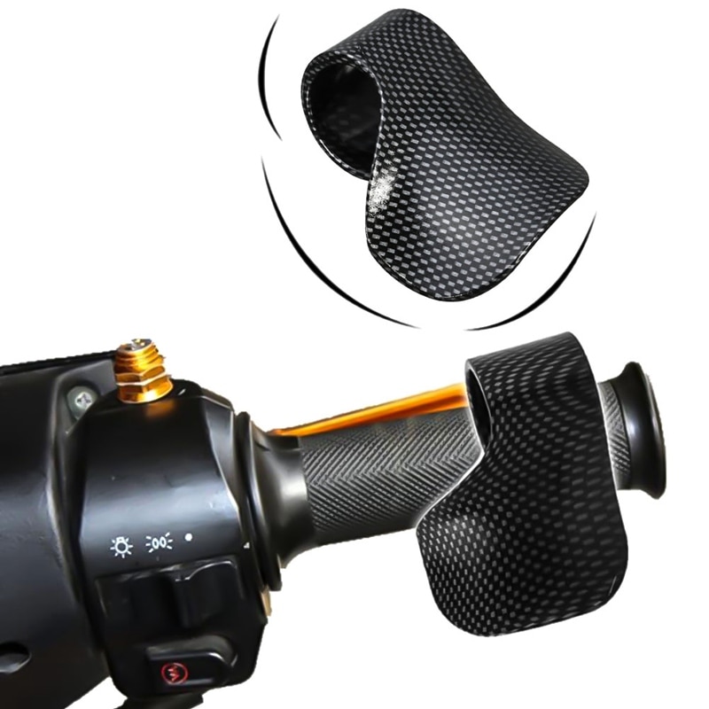 Carbon Fiber Motorcycle E-Bike Handle Hand Rest Grip Throttle Assist Morto Cruise Control Clip