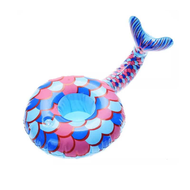 Decoración de de Flamenco de unicornio, copa de bebida inflable flotante, decoración de hawaiana, decoraciones para de cumpleaños para niños: Mermaid