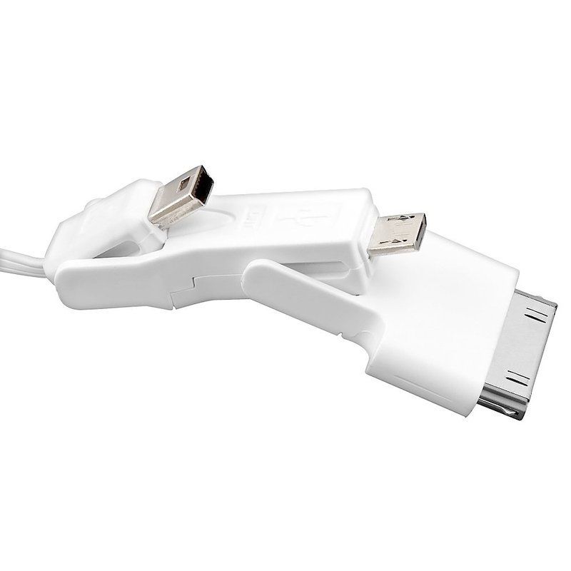 3in1 Retractable Mini Micro USB Sync Charger Cable for iPod iPhone 4 4S 3G